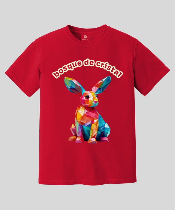 Rabbit Print Premium Red T-Shirt For Boys