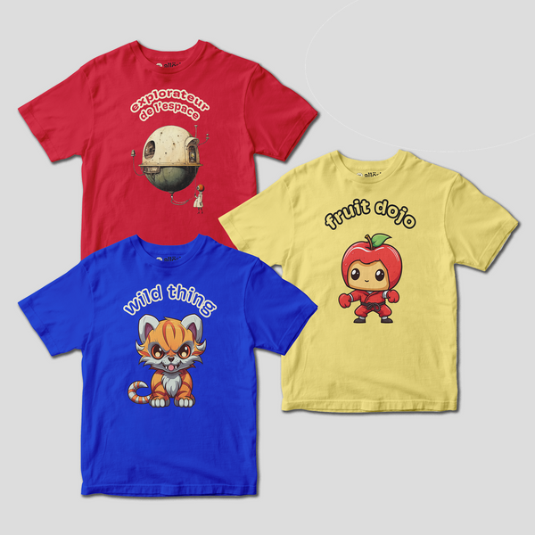 Pack of 3 - Boys Premium T-Shirts - Combo 3