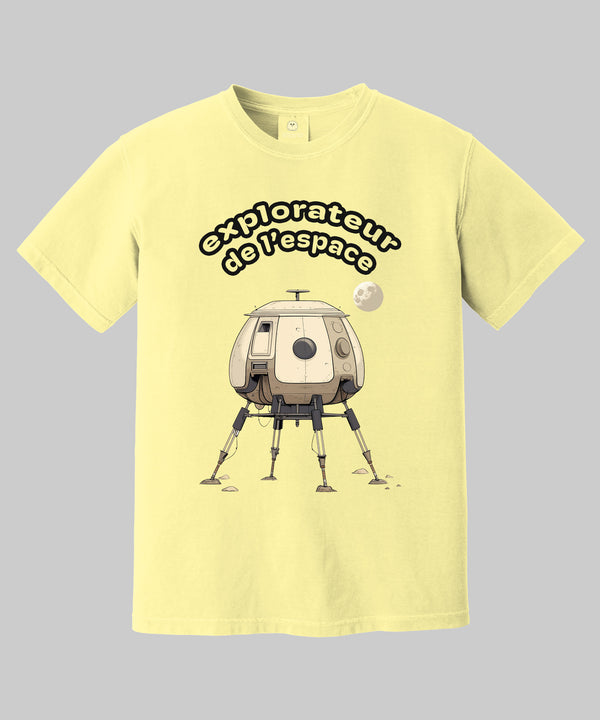 Lunar Lander Premium Yellow T-Shirt For Boys