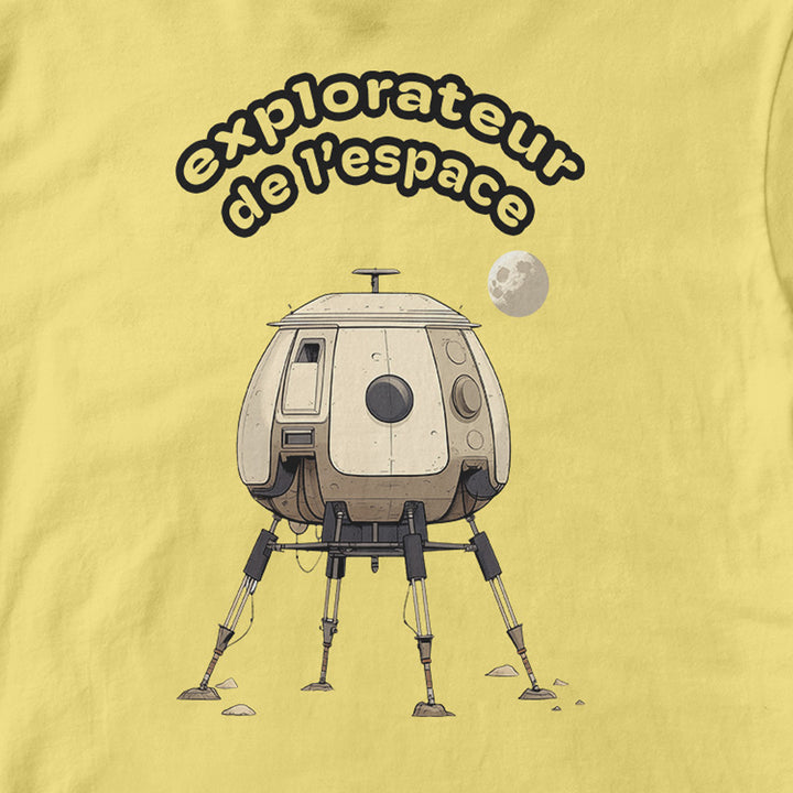 Moon Lunar Lander Yellow T-Shirt for Boys